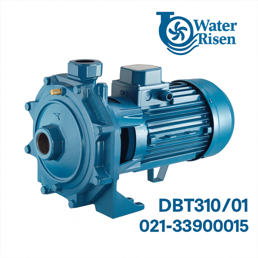 پمپ آب دیزلساز ۳ اسب دو پروانه بشقابی مدل DBT310/01 سهفاز | پروانه برنجی | مناسب مصارف کشاورزی، صنعتی و ساختمانی