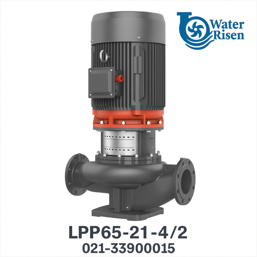 پمپ سیرکولاتور خطی 2.5 اینچ لیو مدل LPP65-21-4/2 سه‌فاز (5.5 اسب بخار)
