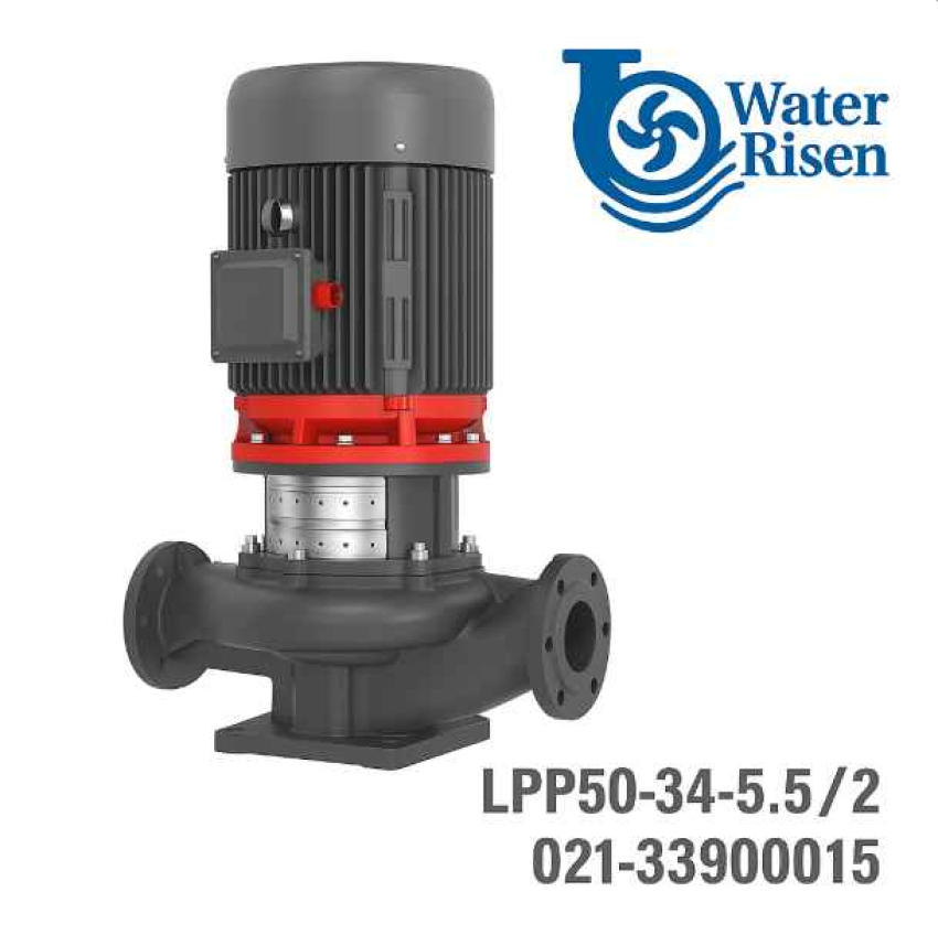 پمپ سیرکولاتور خطی 2 اینچ لیو مدل LPP50-34-5.5/2 سه‌فاز (7.5 اسب بخار)