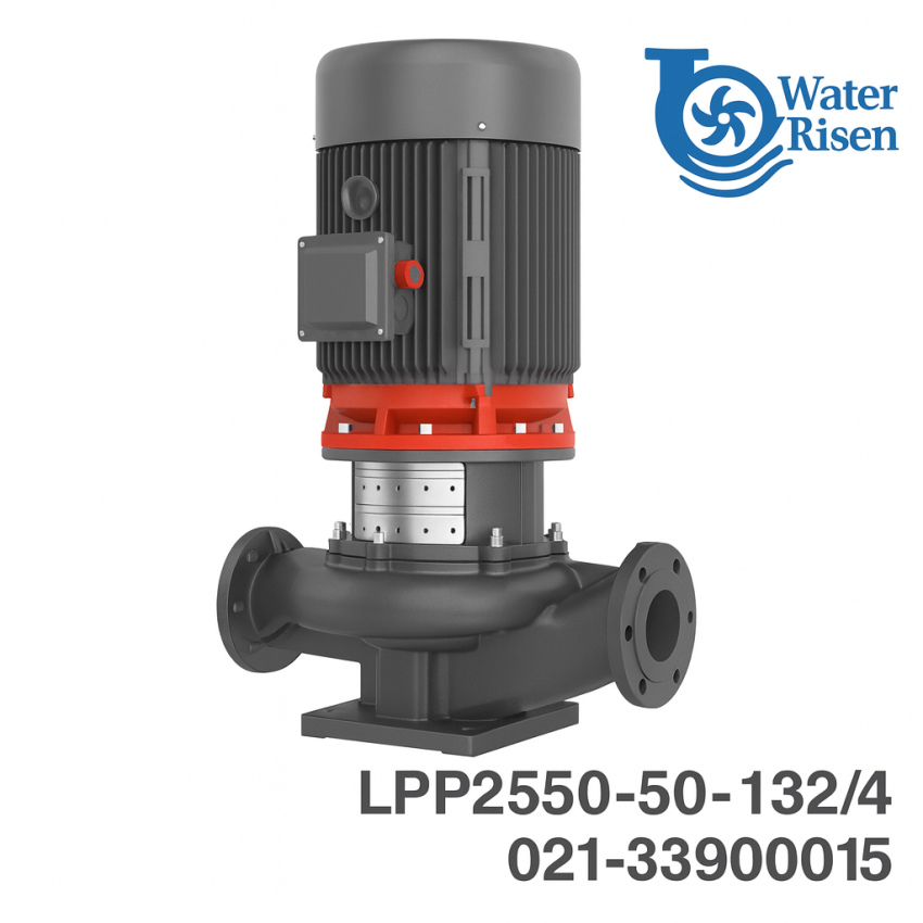 پمپ سیرکولاتور خطی لیو مدل LPP250-50-132/4 سهفاز | دهانه ۴ اینچ | توان ۱۷۵ اسب بخار | مخصوص سیستمهای صنعتی بزرگ گرمایش، سرمایش و تهویه