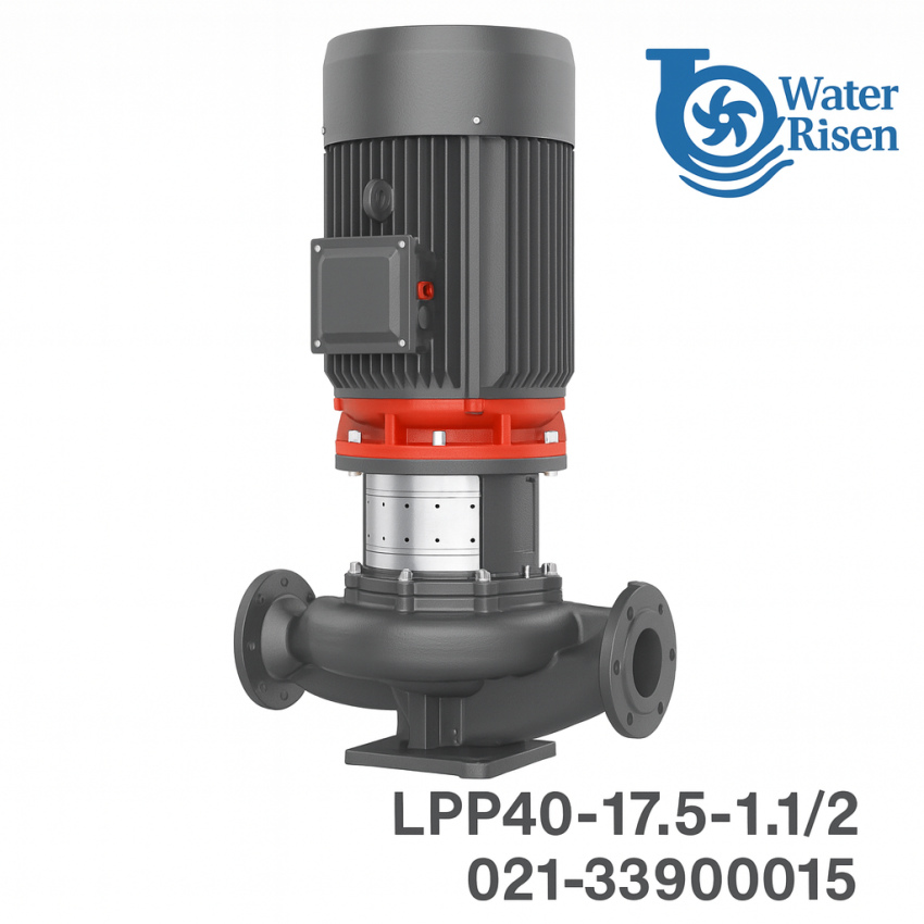 پمپ سیرکولاتور خطی لیو مدل LPP40-17.5-1.1/2 سهفاز | دهانه ۱.۵ اینچ | توان ۱.۵ اسب بخار | مناسب سیستمهای گرمایش و سرمایش مرکزی