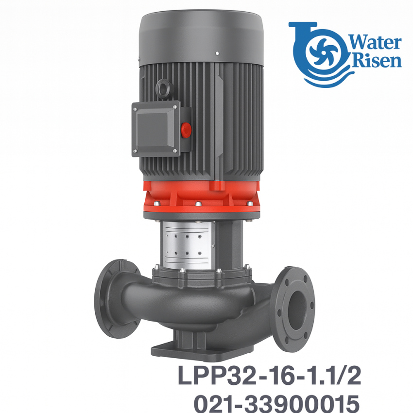 پمپ سیرکولاتور خطی 1.25 اینچ لیو مدل LPP32-16-1.1/2 سهفاز (1.5 اسب بخار)