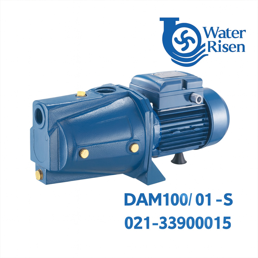 پمپ آب جتی خودمکش دیزلساز مدل DAM100/01-S | توان ۱ اسب بخار | تکفاز | پروانه برنجی | مناسب مصارف خانگی و کشاورزی سبک