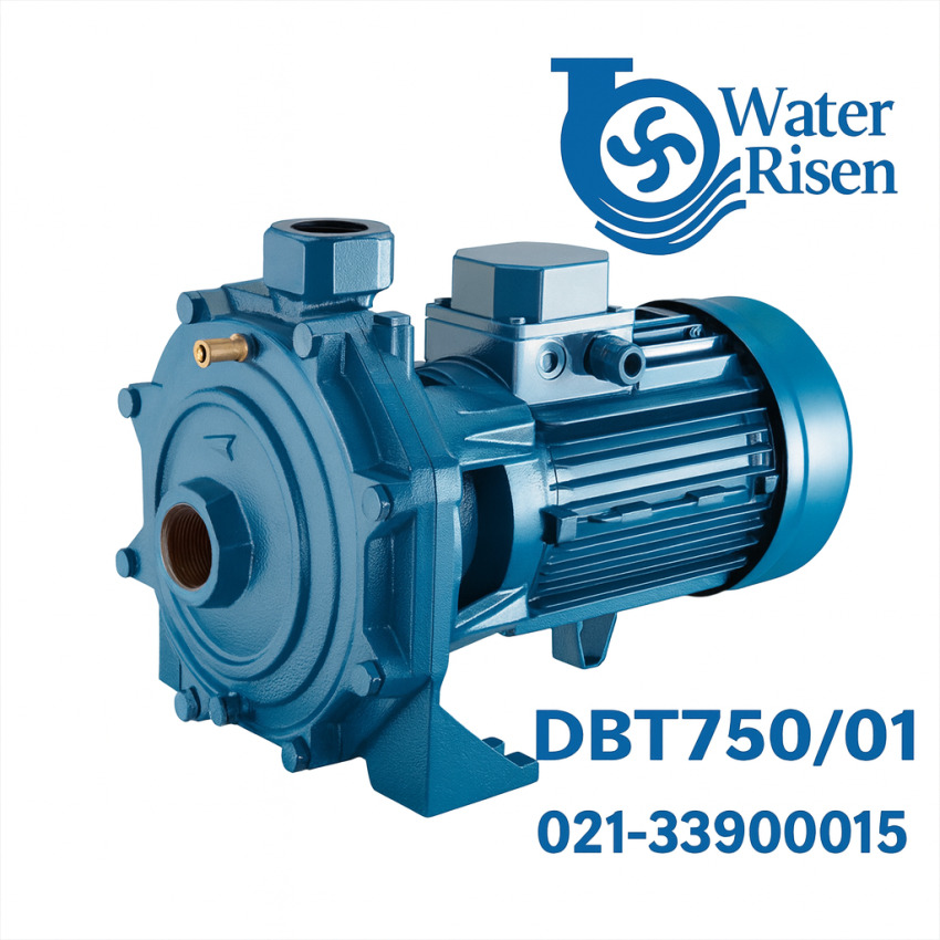 پمپ آب دو پروانه دیزلساز مدل DBT750/01 | توان ۷.۵ اسب بخار (۵.۵ کیلووات) | سهفاز | پروانه برنجی | مناسب مصارف صنعتی و کشاورزی سنگین