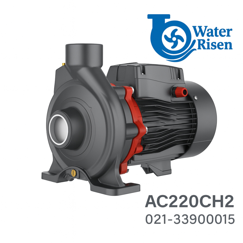 پمپ آب بشقابی لئو مدل AC220CH2 | توان ۳ اسب بخار | تکفاز | دهانه ۲ اینچ | هد ۳۰ متر | مناسب آبرسانی صنعتی و کشاورزی