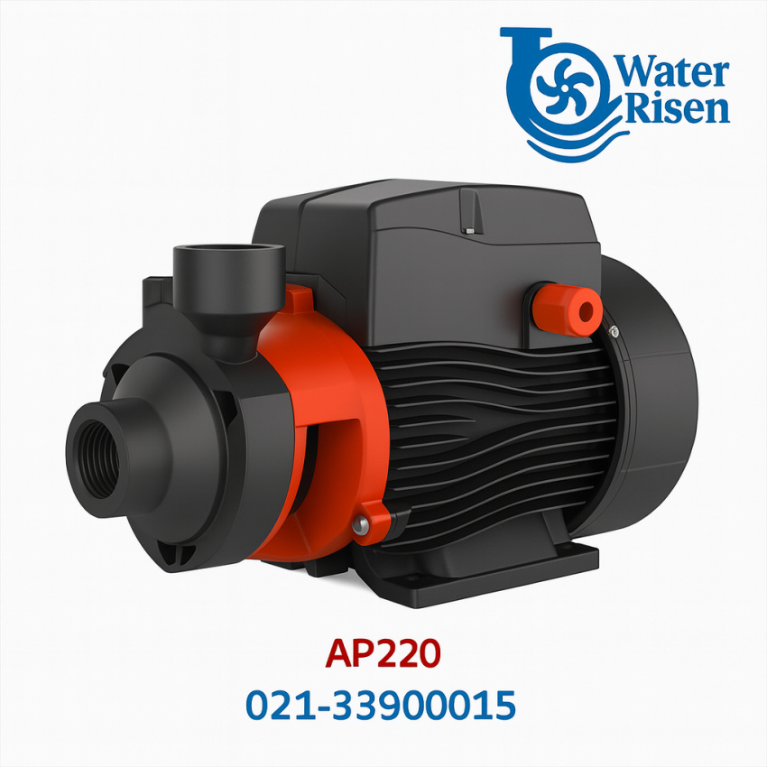 پمپ آب محیطی لیو مدل AP220 | توان ۳ اسب بخار | سهفاز | بدنه چدنی | هد بالا | مناسب مصارف صنعتی و ساختمانی
