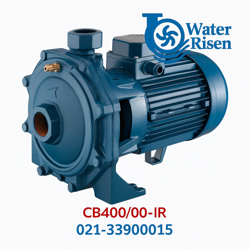 پمپ آب دو پروانه پنتاکس مدل CB400/00-IR | توان ۴ اسب بخار | تکفاز | پروانه نوریل | مونتاژ اصلی ایران | مناسب مصارف صنعتی و کشاورزی