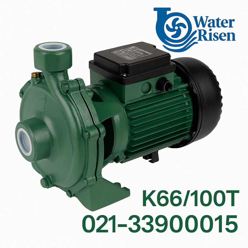 پمپ آب دو پروانه داب مدل K66/100T | توان ۴ اسب بخار | سهفاز | دهانه ۲ اینچ | بدنه چدنی | مناسب مصارف صنعتی و کشاورزی