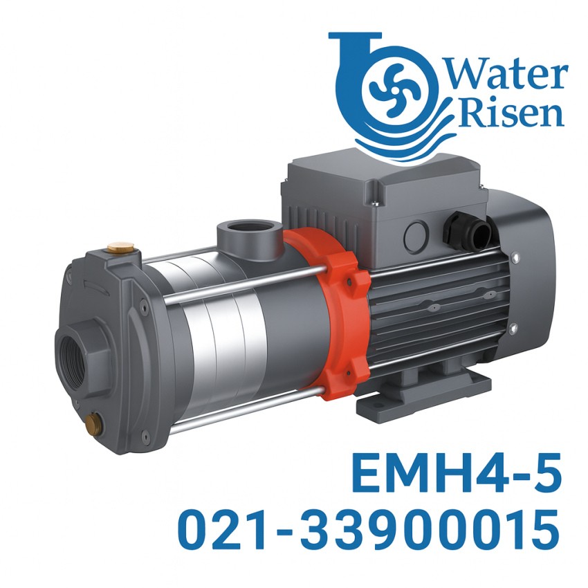 پمپ طبقاتی استیل لیو سهفاز مدل EMH4-5 | استیل 304 | توان بالا | مناسب مصارف صنعتی و ساختمانی