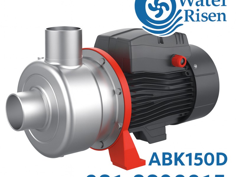 پمپ سانتریفیوژ لیو استیل 304 پروانه نیمه باز 1.5 اسب مدل ABK150D