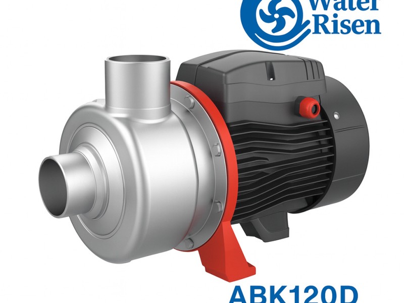 پمپ سانتریفیوژ لیو استیل 304 پروانه نیمه باز 1.2 اسب مدل ABK120D