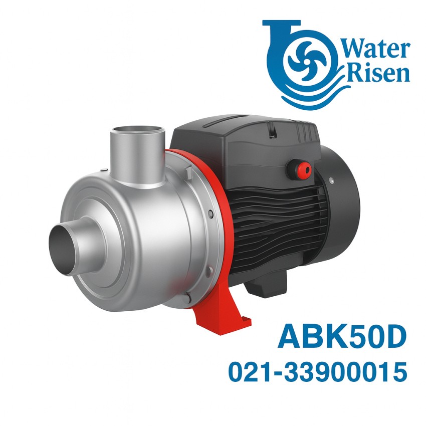 پمپ سانتریفیوژ استیل 304 پروانه نیمه‌باز مدل ABK50D (0.5 اسب بخار)